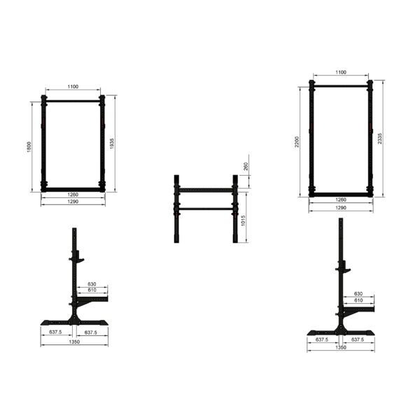 Assault Rack H2335mm D1350mm - Image 4