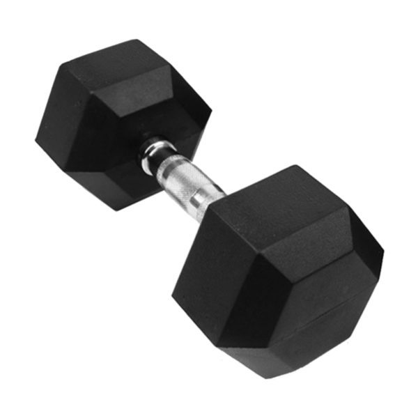 Rubber Hex Dumbbell 12.5-50kg - Image 2