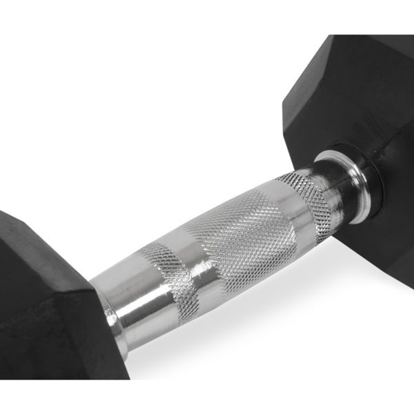 Rubber Hex Dumbbell 1-10kg Pair - Image 3