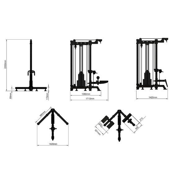 FITEK Compact Single Pulley—Freestanding Corner - Image 7
