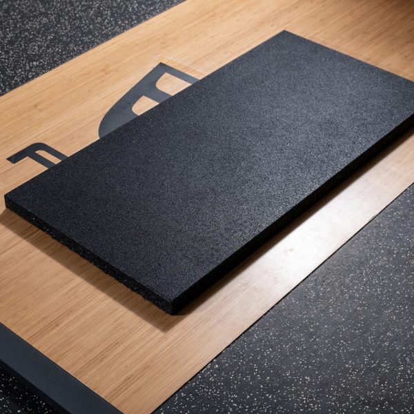 40MM Rubber Floor Mat (1m x 50cm) - Black