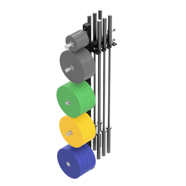 Wall Mount Plates Barbell Storage Rack - Image 5