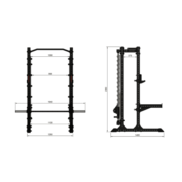 Smith-Half Rack 2B0375 - Image 6